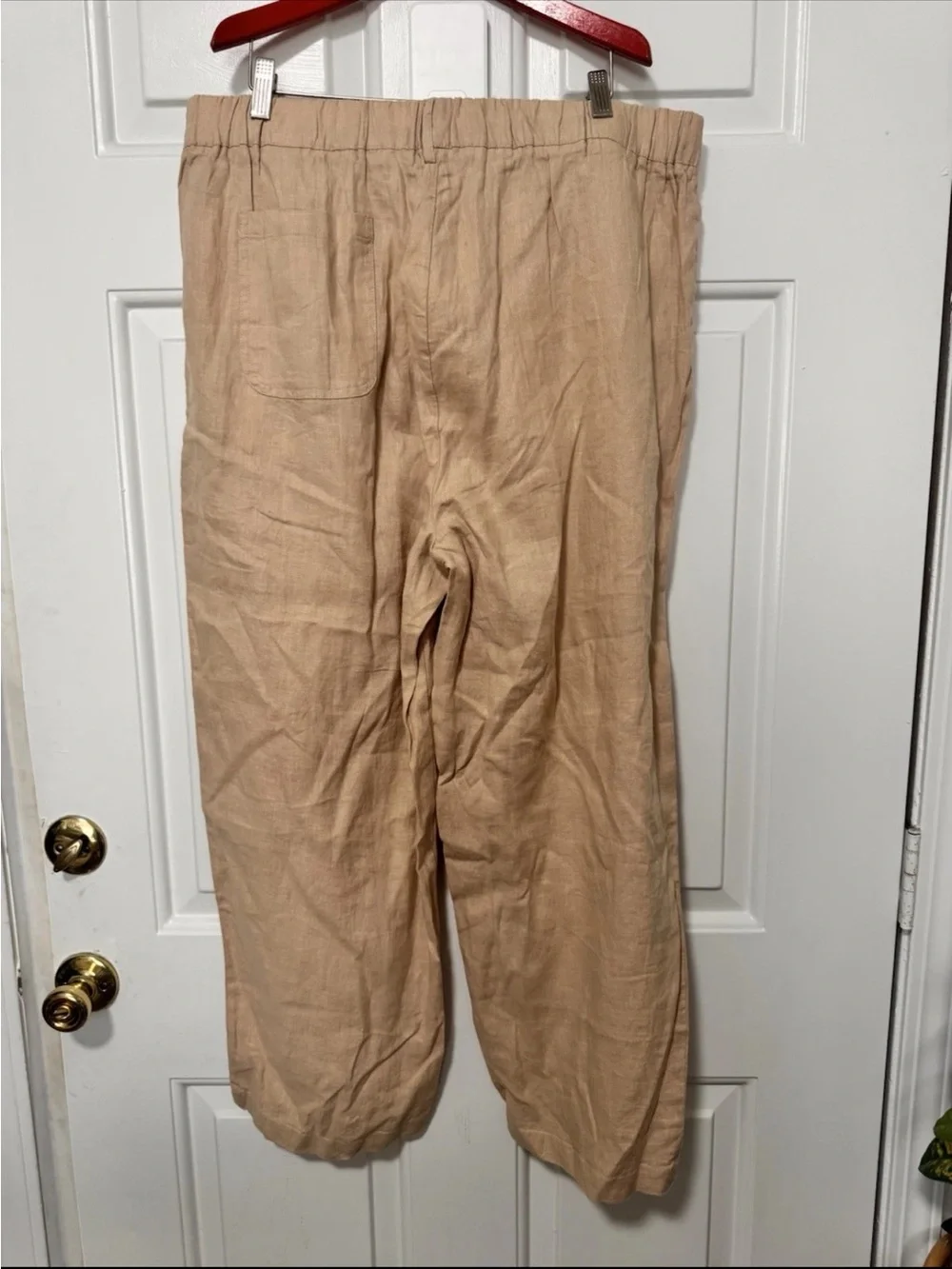 Quince European Linen Pants Beige Size XL NWT